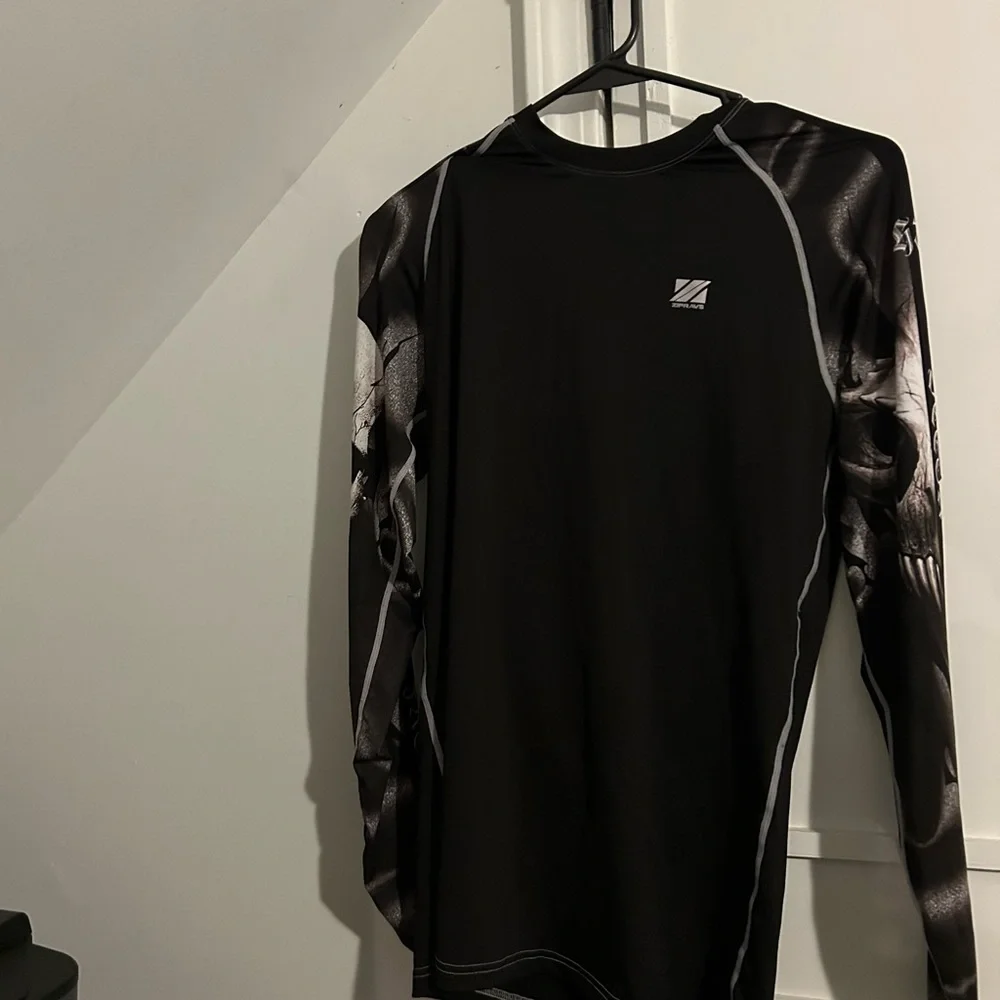 Men's Black Rash Guard MMA Shirt